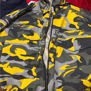 Billionaire Boys Club Camouflage Jacket in Yellow and Gray